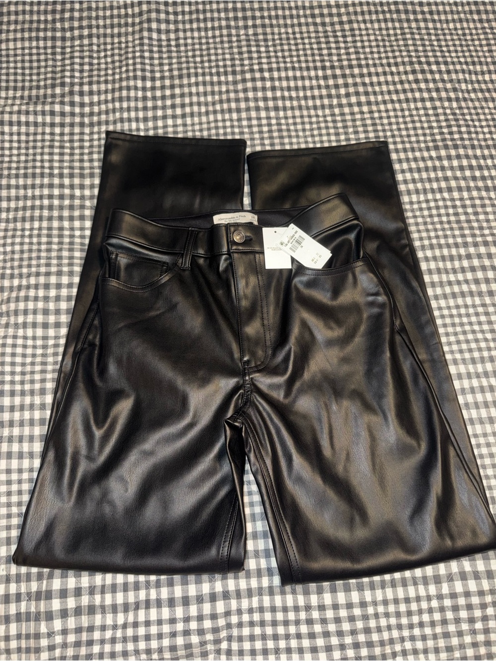 Abercrombie & Fitch The 90's Relaxed High Rise Leather Pants